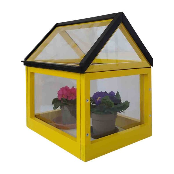 Mini Gewächshaus - gelb-schwarz-2