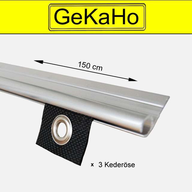 Kederschiene mit Doppelfahnigem Zeltkeder | GeKaHo-Shop