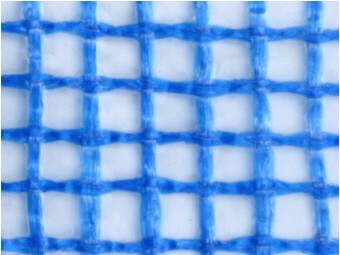 Gitterfolie blau Detail