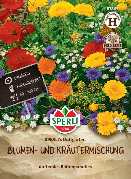 Saatgut-Blumen- und Kräutermischung Sperlis Duftgarten